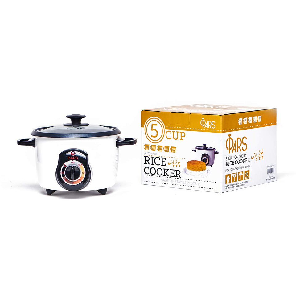 Pars Automatic Persian Rice Cooker with tahdig crust top view for crispy rice