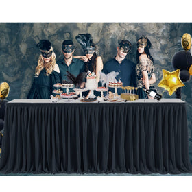 PARTISKY dining table setup demonstrates versatile use