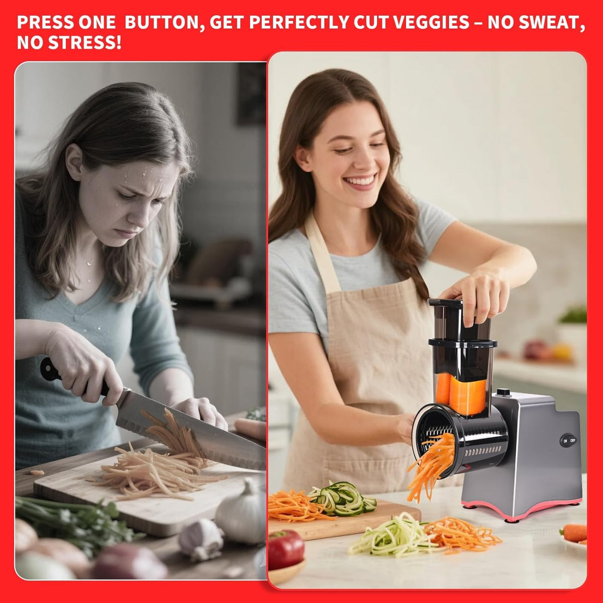 PARTNERJOY widened feeding port handles cheese blocks with ease