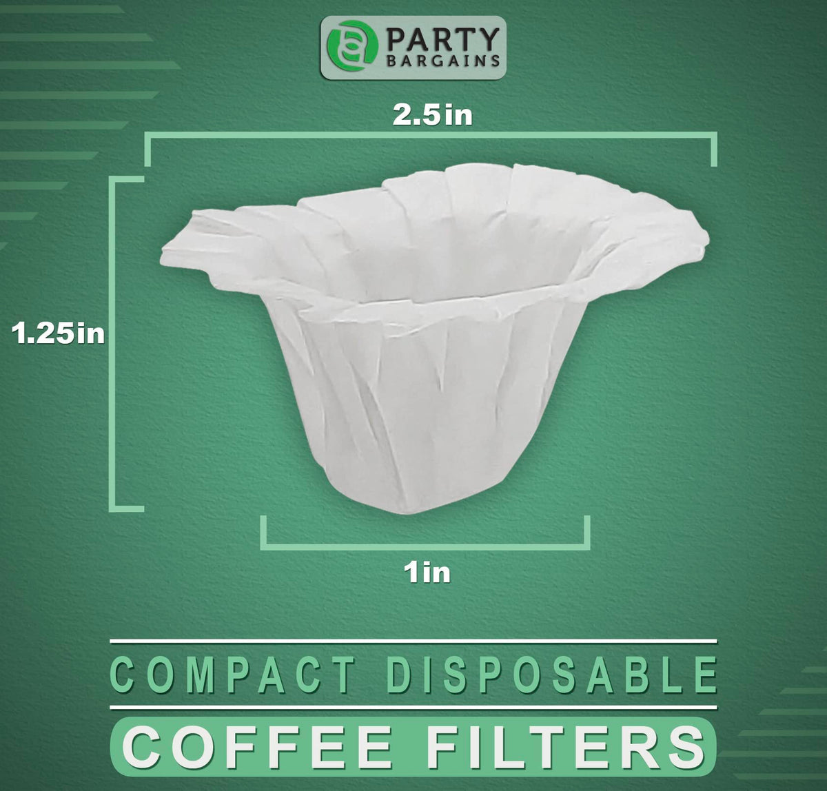 Party Bargains K-Cup compatible disposable liner for crisp flavor.