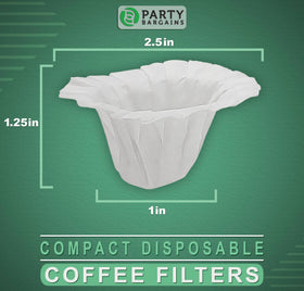 Party Bargains K-Cup compatible disposable liner for crisp flavor.