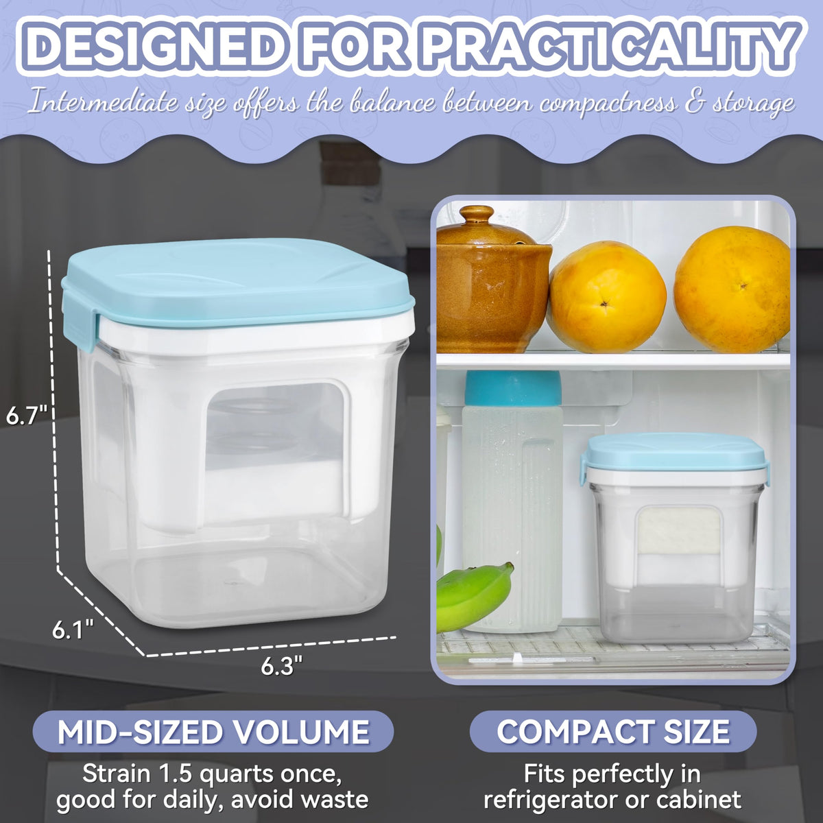 Party Desserts BPA-free container ensures safe, eco-friendly yogurt making