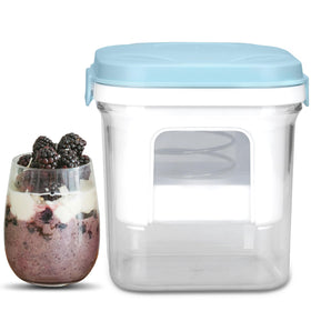Party Desserts Greek Yogurt Strainer with Lid for thicker, creamier yogurt