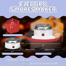 Party Desserts S’mores Maker four forks for easy tasting