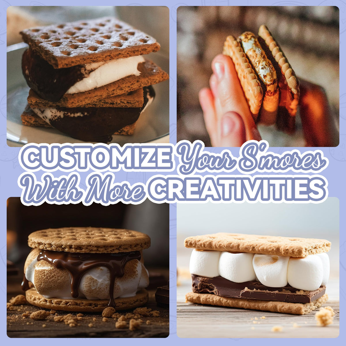 Party Desserts S’mores Maker serving setup ideal for parties