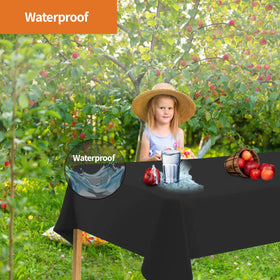 Party Dimensions pre-cut rectangle tablecloth showing clean edges