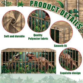 Party Greeting integrated design enhances jungle party ambiance