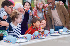 Party Solids roll yields up to 36 eight-foot rectangles for large events.