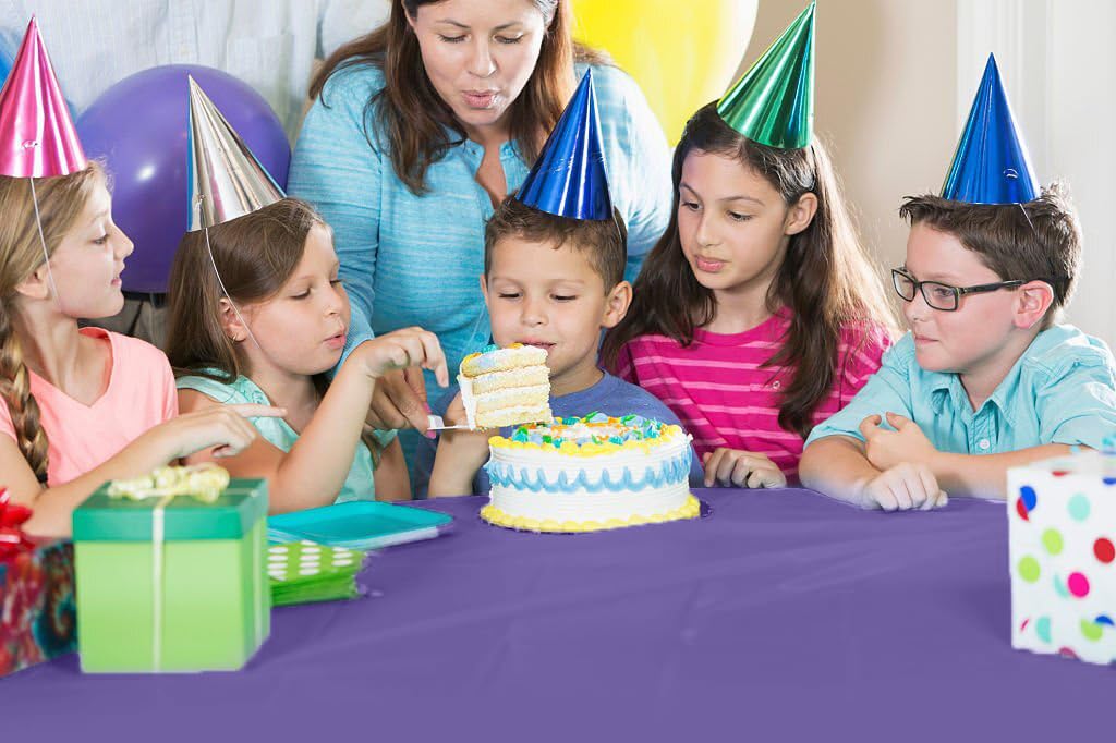 Party Solids all-season table decor with waterproof protection.