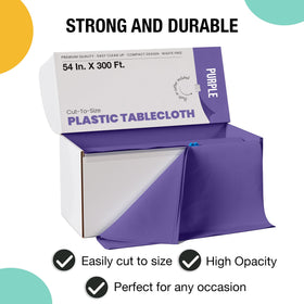 Party Solids disposable box with slide cutter for easy resizing during events.