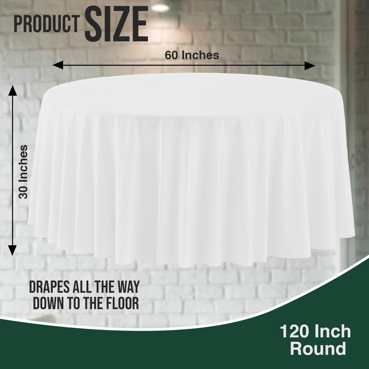 Party Solids disposable tablecloth close-up highlights durable, spill-resistant material.
