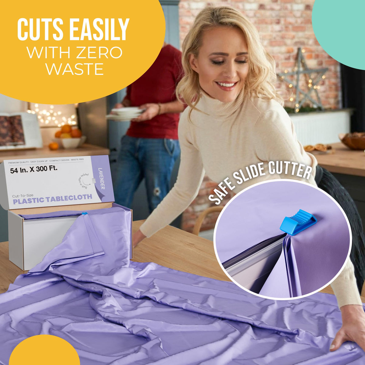 Heavy-duty plastic construction delivers reliable table protection.