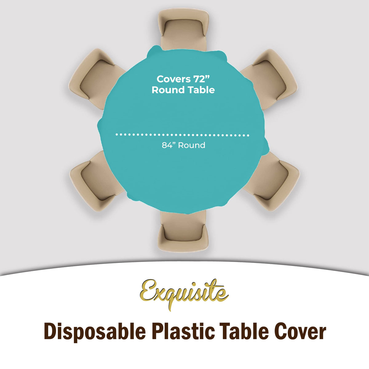 Party Solids heavy-duty plastic material provides strong protection for meals.