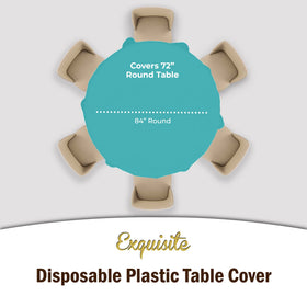 Party Solids heavy-duty plastic material provides strong protection for meals.
