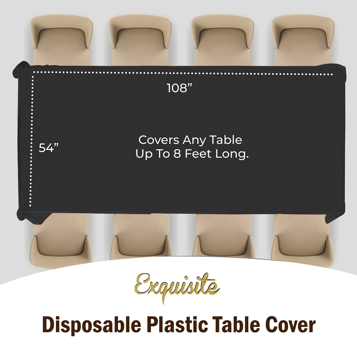 Party Solids heavy-duty plastic tablecover in close-up
