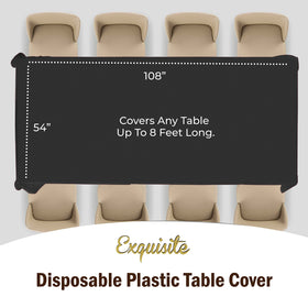 Party Solids heavy-duty plastic tablecover in close-up