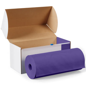 Party Solids versatile purple tablecloth for indoor and outdoor use.