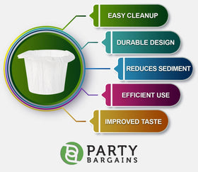 PARTY BARGAINS pack provides easy single use brewing.