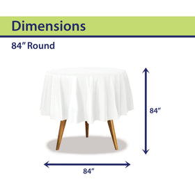 Party Dimensions disposable tablecloth enables quick cleanup after parties.