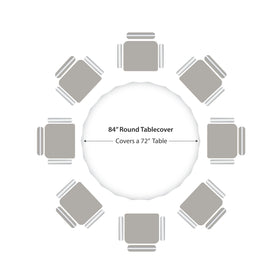 Party Dimensions white tablecloth for events adds versatile protection and style.