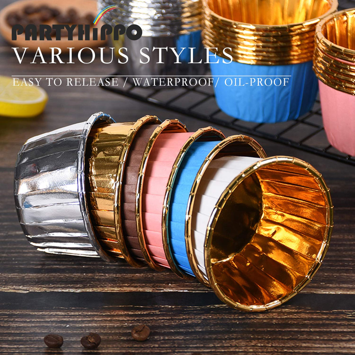 PARTYHIPPO ramekin-style holders for neat serving and portion control.
