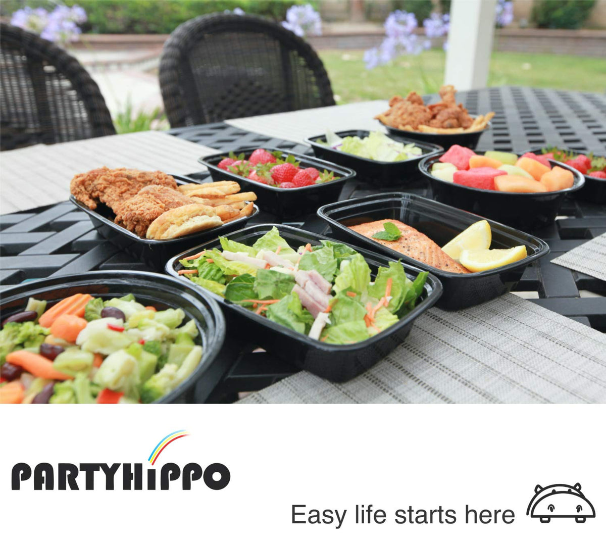 PARTYHIPPO portion-control container ideal for daily meal planning