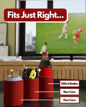 PartyPrints customizable can sleeve for personalized party branding.