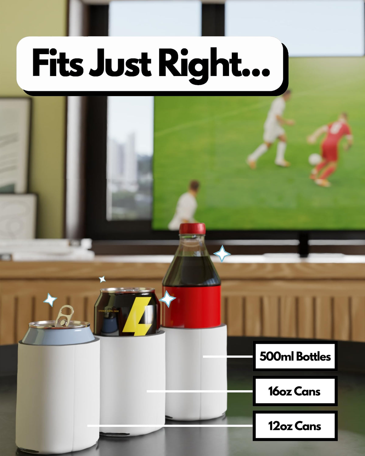 PartyPrints customizable foam can sleeve for your chosen design