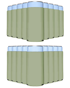 PartyPrints Sage slim can cooler pack showing cooling sleeves for gatherings