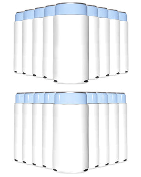 PartyPrints white blank slim can cooler ready for personalized printing