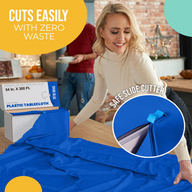 Party Solids disposable, portable roll travels to venues and picnics.