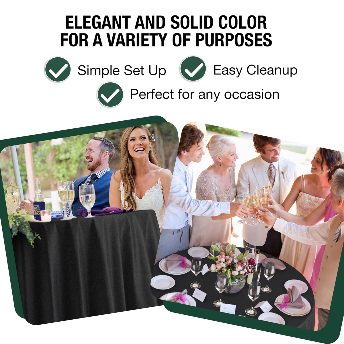 Party Solids pack of 12 disposable tablecloths ready for event prep.
