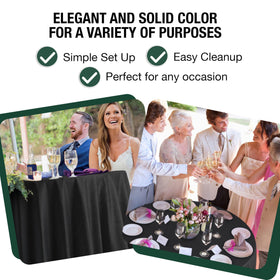 Party Solids pack of 12 disposable tablecloths ready for event prep.