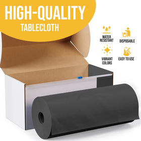 Party Solids rectangle 8ft table cover for long events