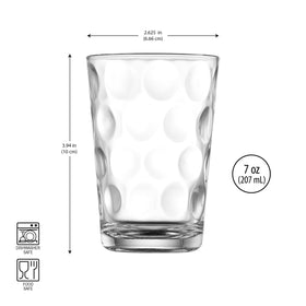 Pasabahce geometric-shadow glasses showcase light patterns at table