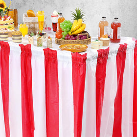 Pascliyna carnival table skirt self-adhesive top for easy attachment