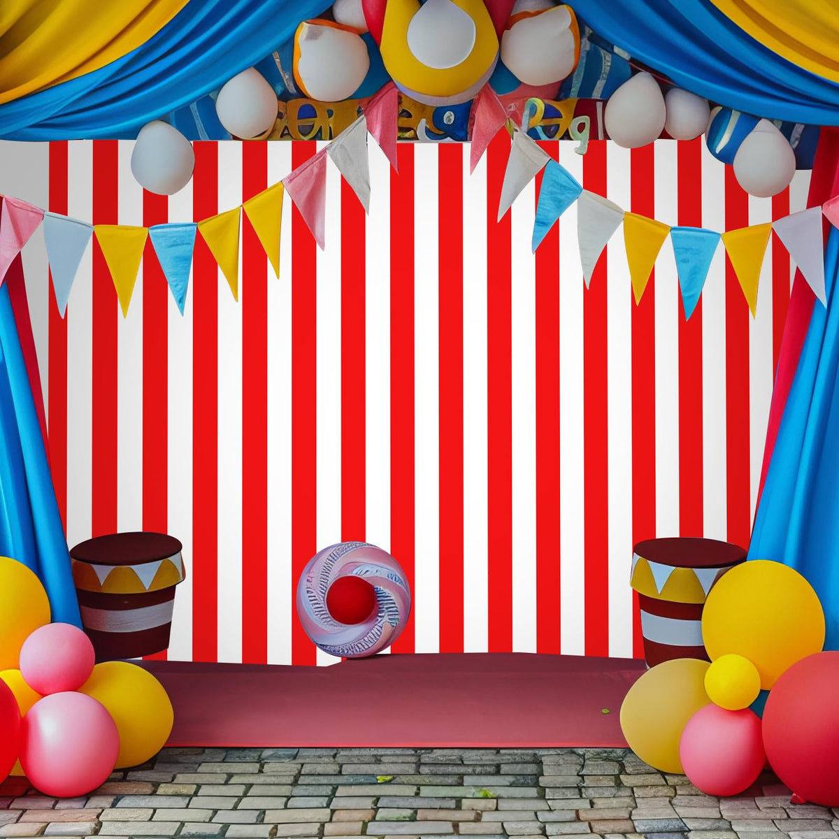 Pascliyna tablecloth for concession stands and event setups