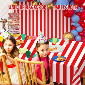 Pascliyna thick PE plastic provides durable party table cover