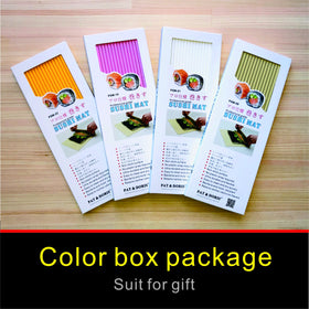 Pat & Doris sushi mat offers rigid support for consistent rolls.