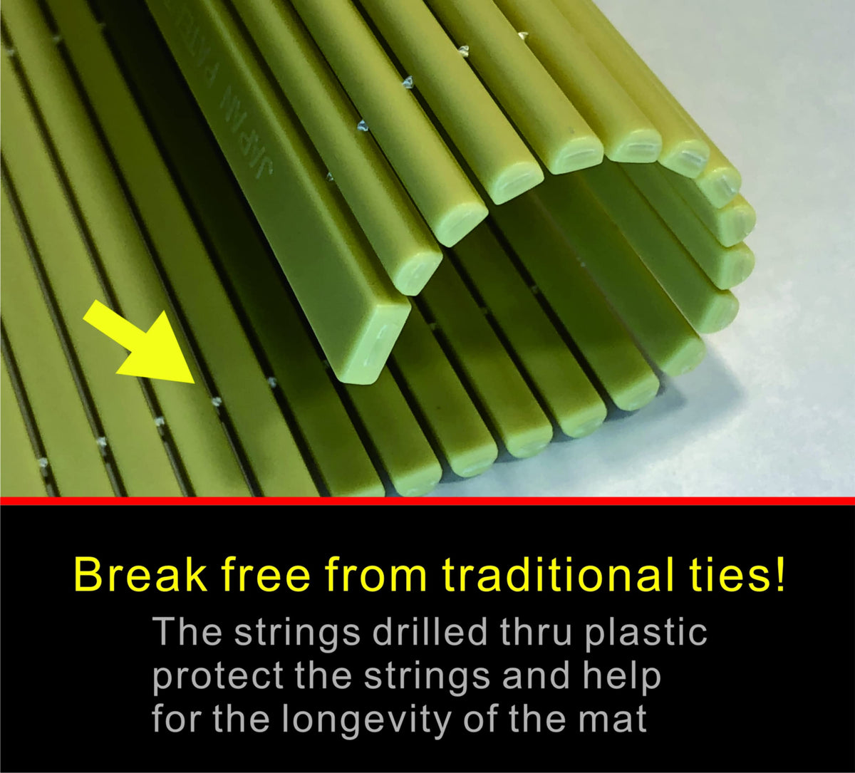 Pat & Doris plastic Makisu durability for lasting performance.
