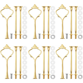 Patelai gold cake stand hardware fittings for easy DIY assembly and display