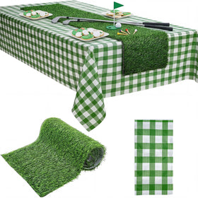 Patelai artificial grass table runner for a realistic golf vibe at events