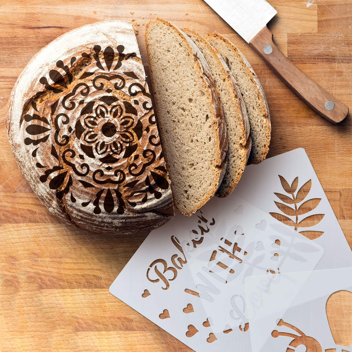 Patelai baking template mold ideal for cookies and pastries with clean lines.