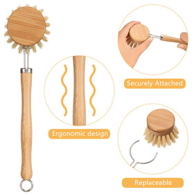 Patelai bamboo handle features a hanging ring for air-drying