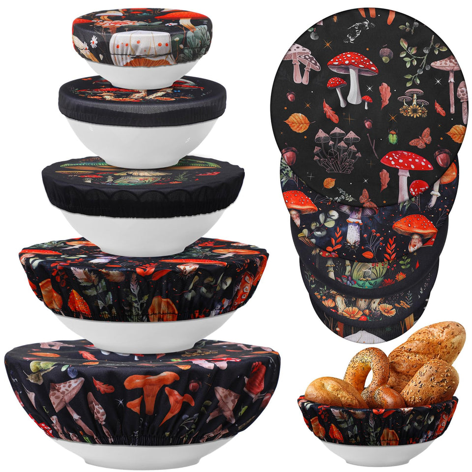 Patelai bowl covers 10-piece set in multicolor patterns for versatile food storage
