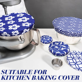 Patelai elastic fabric lids securely fit bowls and prevent spills