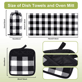 Patelai buffalo-check pot holders stacked ready to grip hot cookware safely