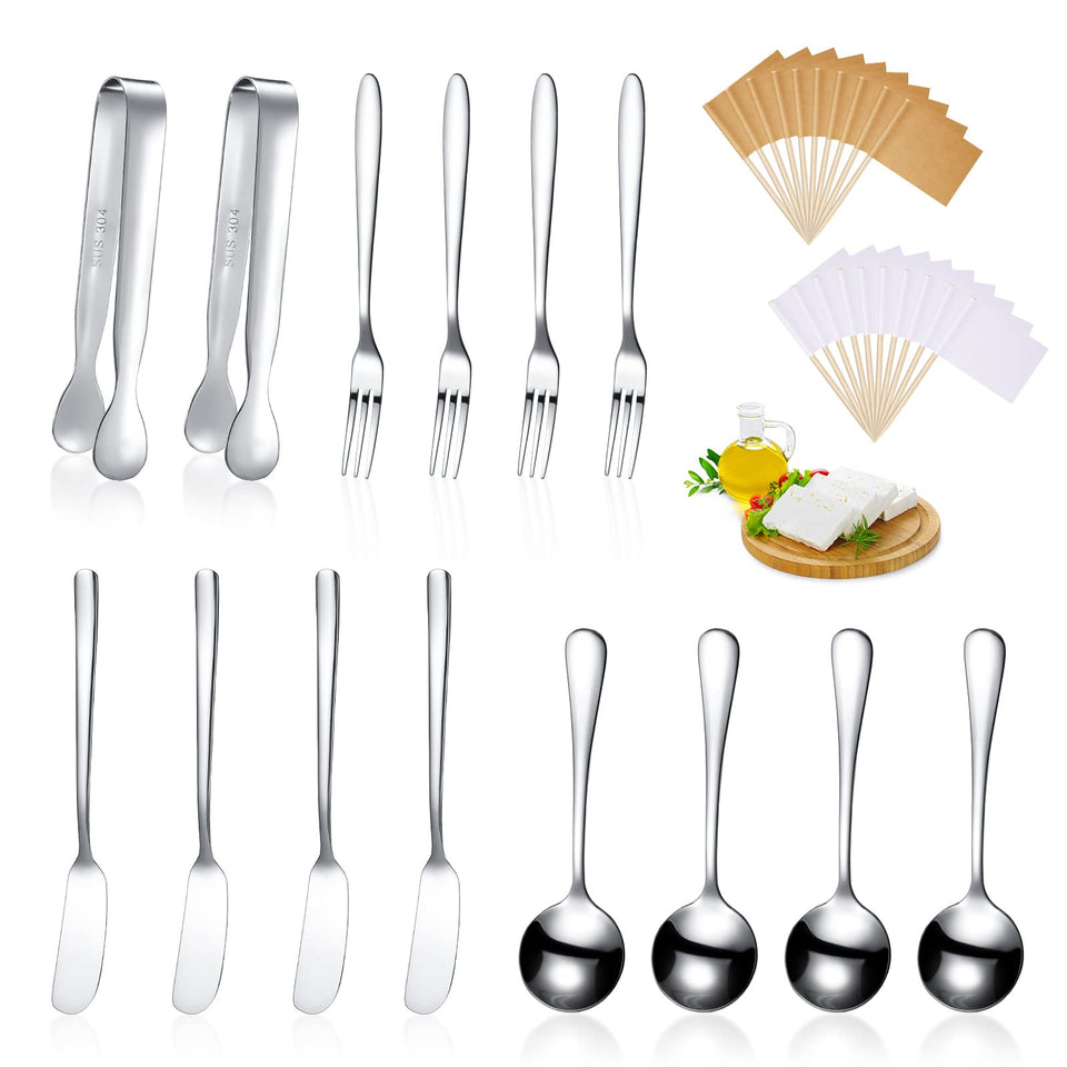 Patelai spreader knives for smooth butter and cheese spreading on a charcuterie board.