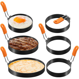 Patelai 4-inch egg ring for uniform eggs and easy release.