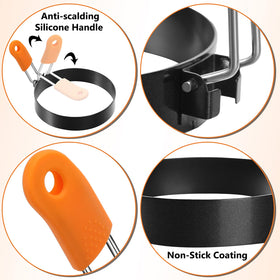 Patelai 8-inch egg ring for spacious breakfast plates and full-size portions.
